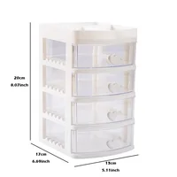 Stationery Storage Box Desktop Student Pull-Out Drawer Pen Holder Cabinet Office Tape Hair Accessories Kids's Small Storage 2