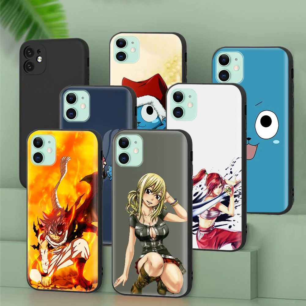 Custodia Protettiva Nera Per Oppo Reno 5 5F Uae 5K 5Z Lite 6 6Z Pro Plus Lucy Natsu Fairy Tail