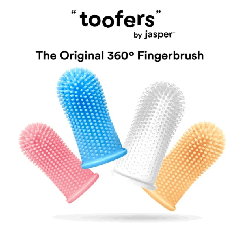 Title 8, Pet Finger Toothbrush Dog Super Soft Teeth Clea...