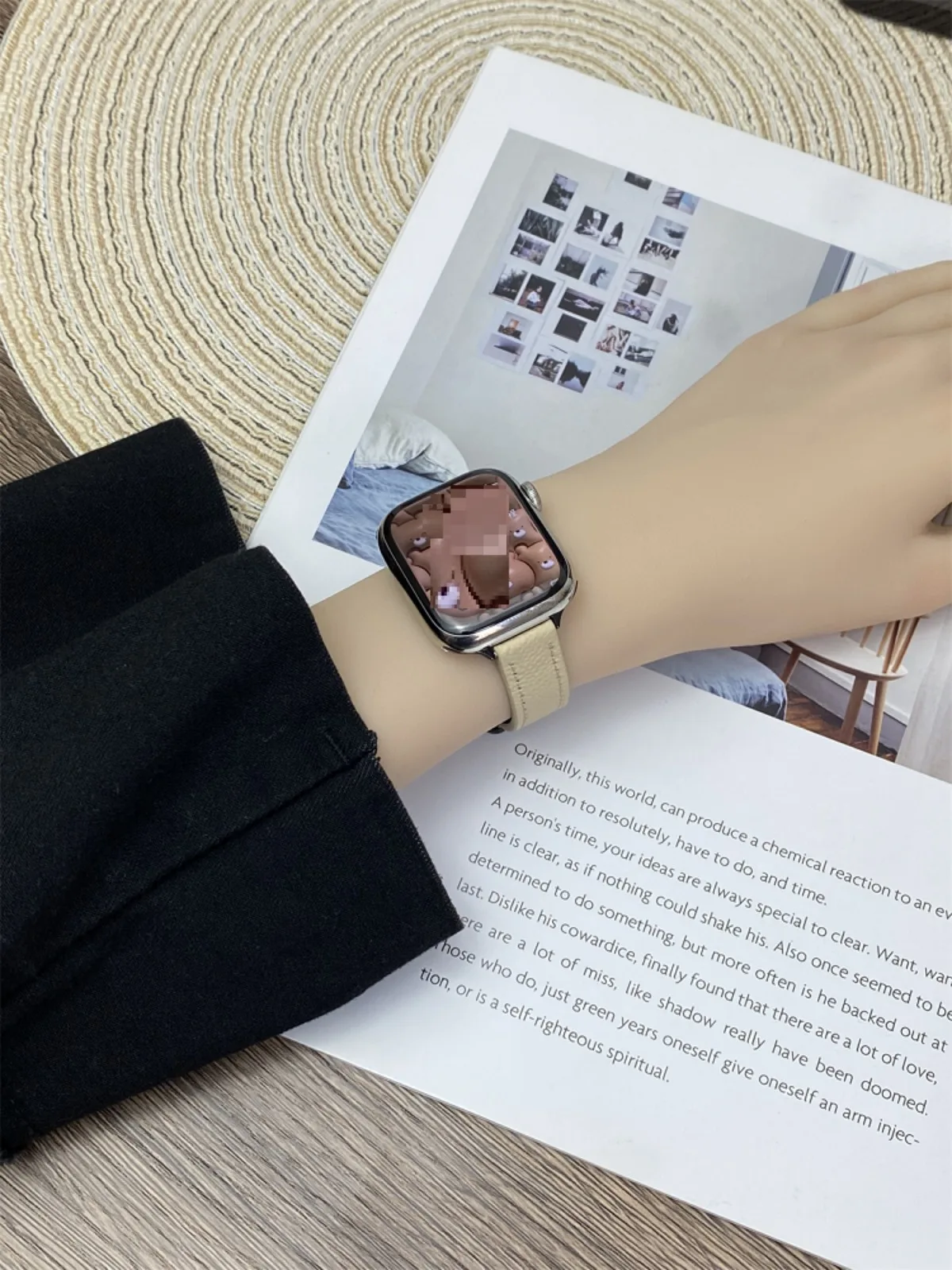 Bracelet de montre pour iwatch 42/44/45/46/49 mm 38/40/41 mm Bracelet de montre tendance en cuir PU pour montres série Ultra2 série 10/9/8/7/6/5/4/3/2/1_voghion.com