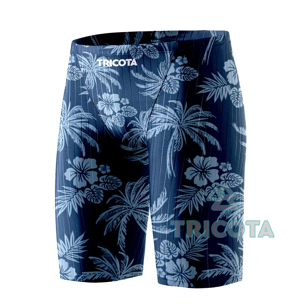 

Summer Men Swimwear Durable Athletic Training Swim Shorts Beach Trunks Breathable Jammer Swimming Trunks Tight Surfing Shorts