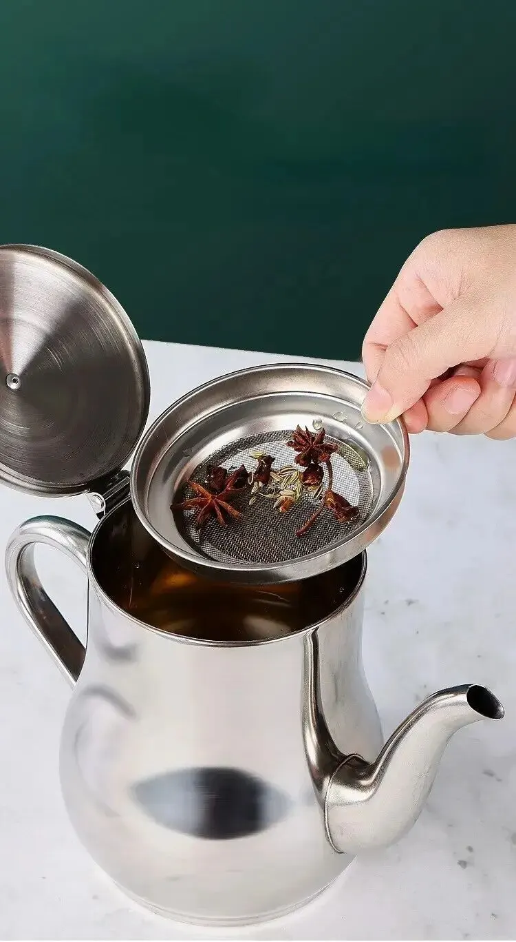 Stainless Steel Oil Pot with Filter