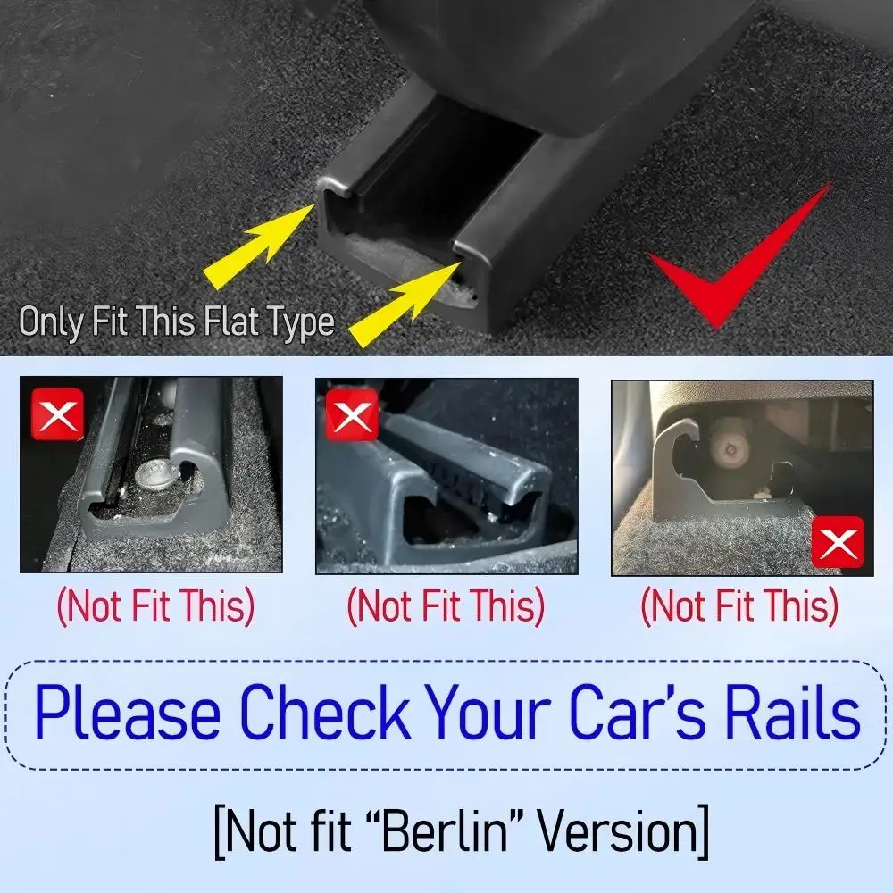 Rear Seat Rail Cover Protectors - Anti-Kick Pad Protection