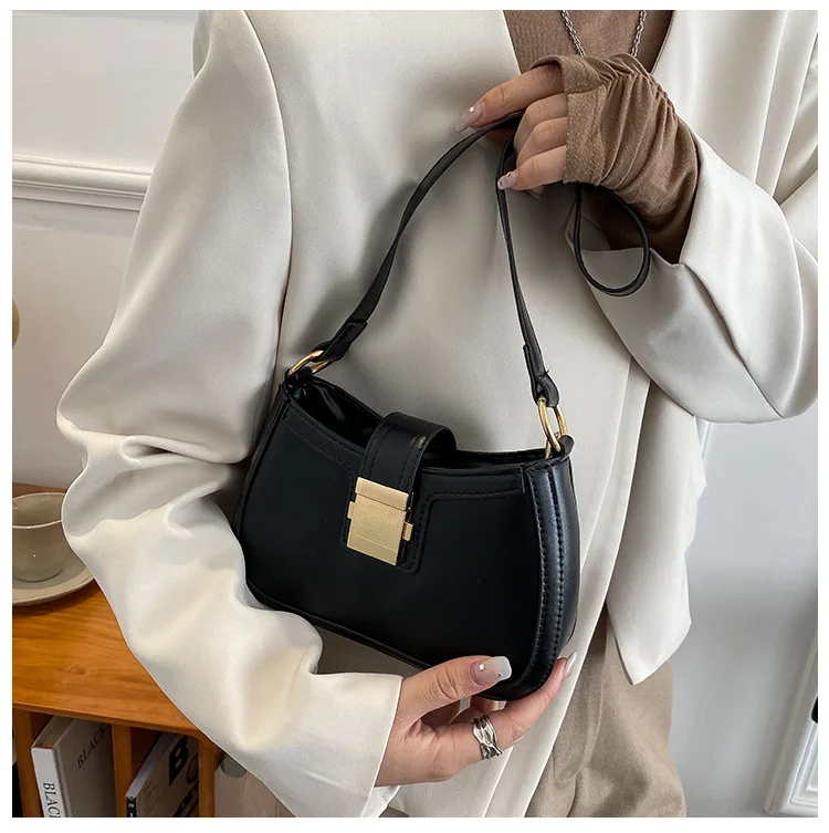 Vintage Style Ladies Shoulder Bag Lacquer Leather Handbag_voghion.com