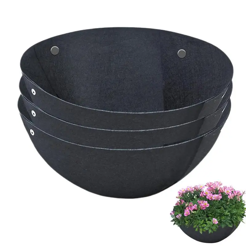 

Fabric Planter Basket Liner 3pcs Fabric Non-Woven Flower Basket Liner Plant Basket Accessories For Vegetable Flower Pot Prevent