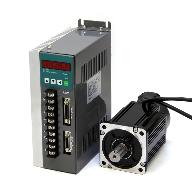 

Can Replace GSK, KND Servo Drive Motor Set 60ST-M01930, 600W, 1.93Nm, 60 Flange
