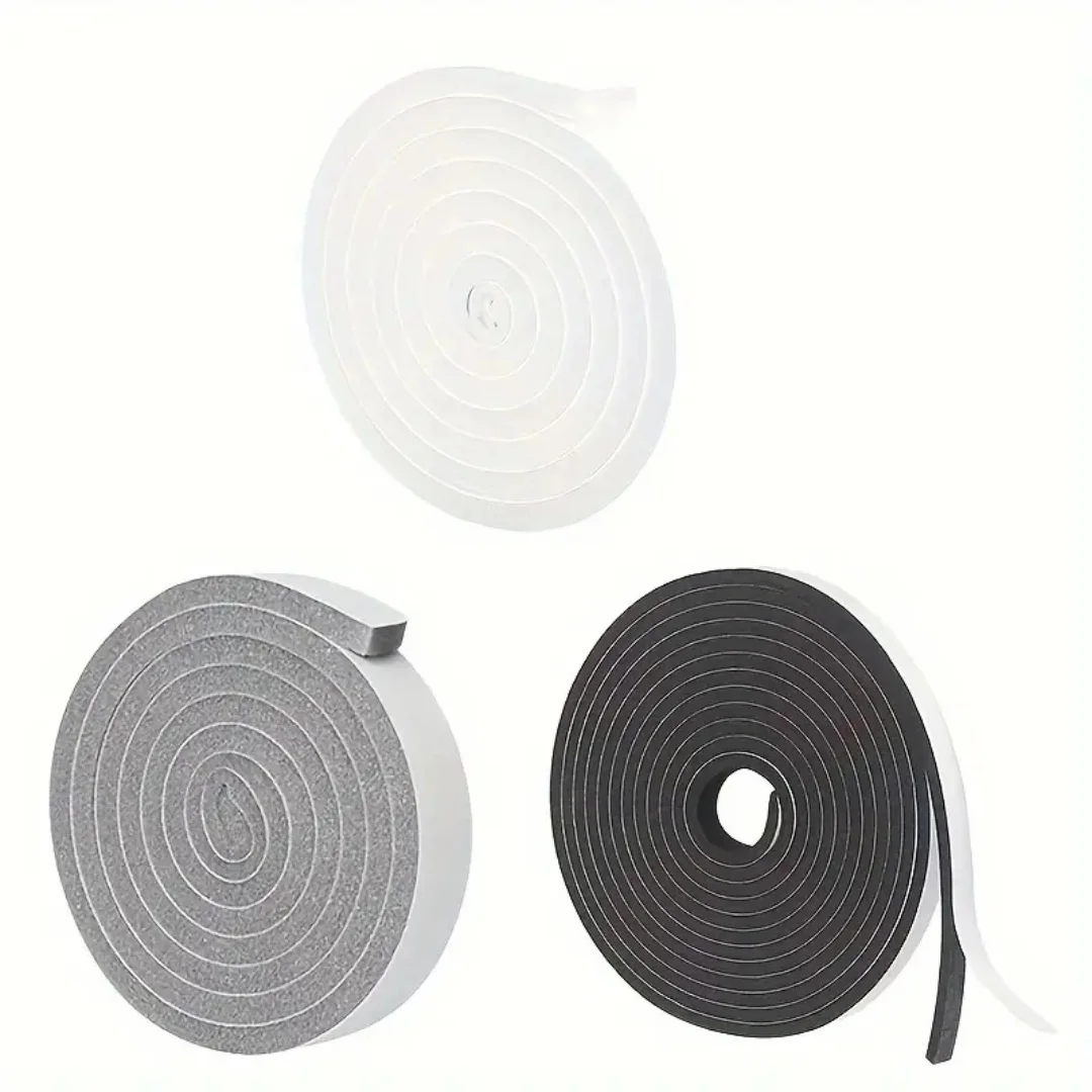 Foam Window Sealing Strips 4m Windproof Sound-Proof Door Weather Stripping Dustproof Self-adhesive Tape Door Seam Sealing Strip