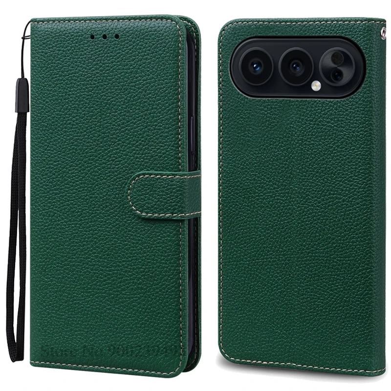 Leather Wallet Flip Case - Stand & Protective Book Cover
