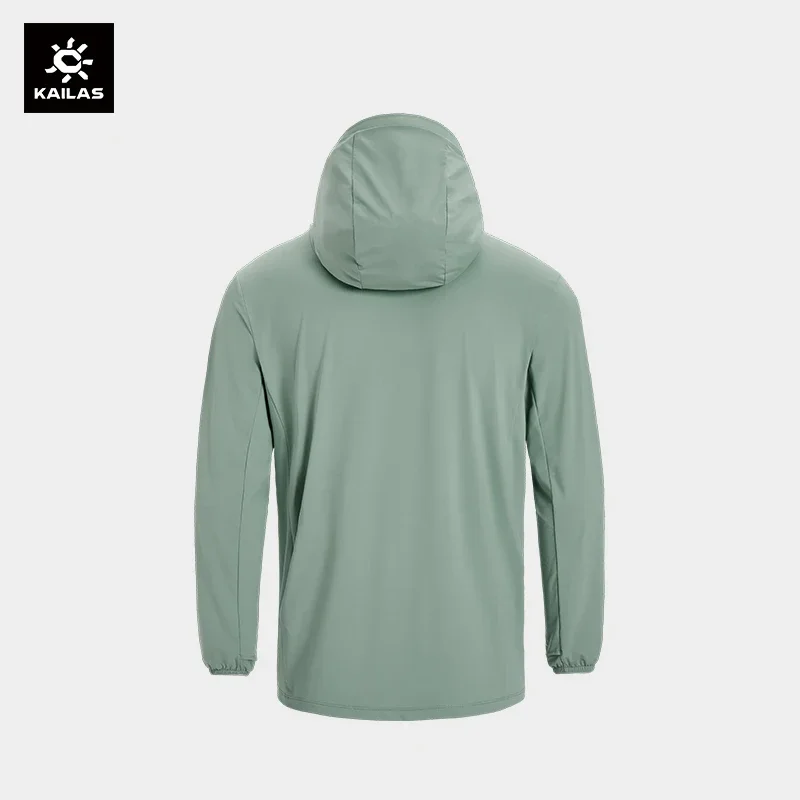 KAILAS UPF 50+ Outdoor Hooded Sun-Protective Windbreaker Jacket Hiking Travel Camping Casual Zipper Trench Jackets KG2316137 2