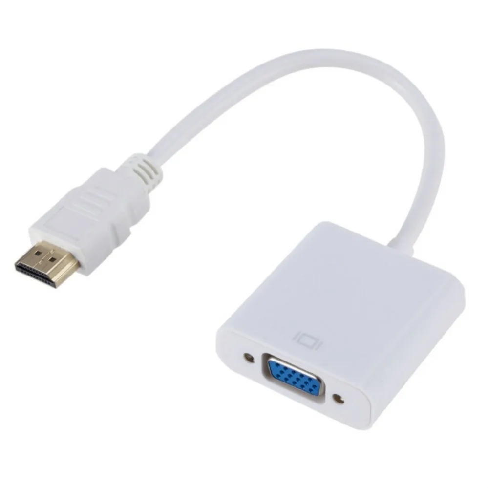 1080P HDMI-compatible to VGA Adapter Cable Digital to Analog Converter For Xbox