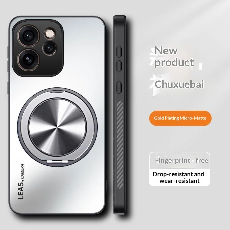 Luxury Acrylic 360° Rotating Bracket Shockproof Phone Case Cover