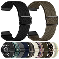 20mm 22mm Loop Nylon Strap for Garmin Vivoactive 4 5 Band Watch Venu 3/2 Sq Plus Forerunner 265 255 Elastic Wristband Bracelets