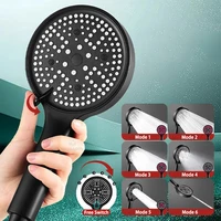 High Pressure Shower Head Set Water Saving Rainfall Spray Handheld 6 Jet Modes Shower Head with Hose Bathroom Accessories 2