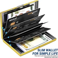 Anti-Scan RFID Blocking Aluminum Card Holder - Slim Wallet for 6 Cards - Image 3