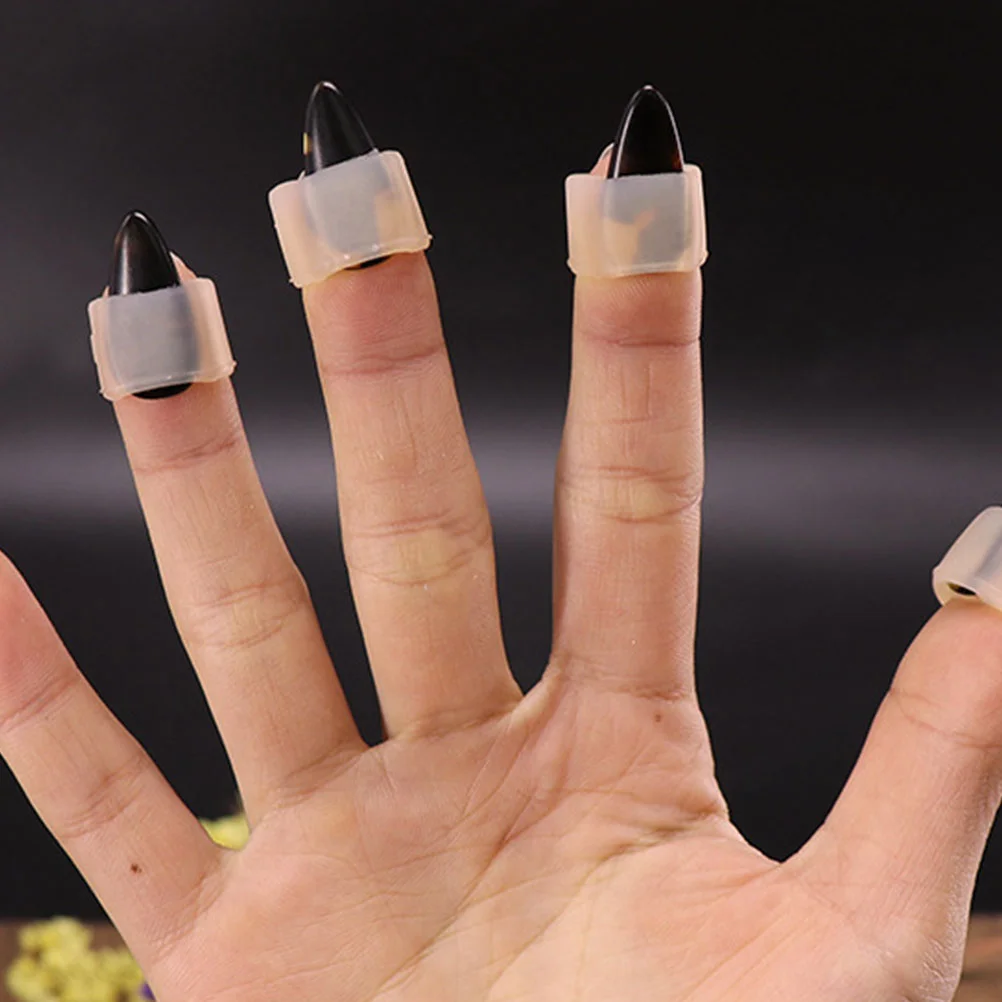 8Pcs Guzheng Nail Protectors Adjustable Silicone Covers Reusable Musical Instruments Accessories Replacement For Comfortable
