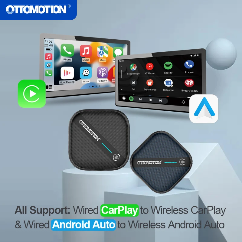 5.0 Wireless Android Auto Carplay Adapter Apple Car Play Accessori Per Iphone Android Phone Ai Box Sistemi Intelligenti 2023