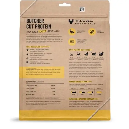 Freeze Dried Cat Food Raw Mini Patties Complete Meal or Topper Easy to Portion and Rehydrate High Protein Grain Free Dry Cat Fo - Image 2