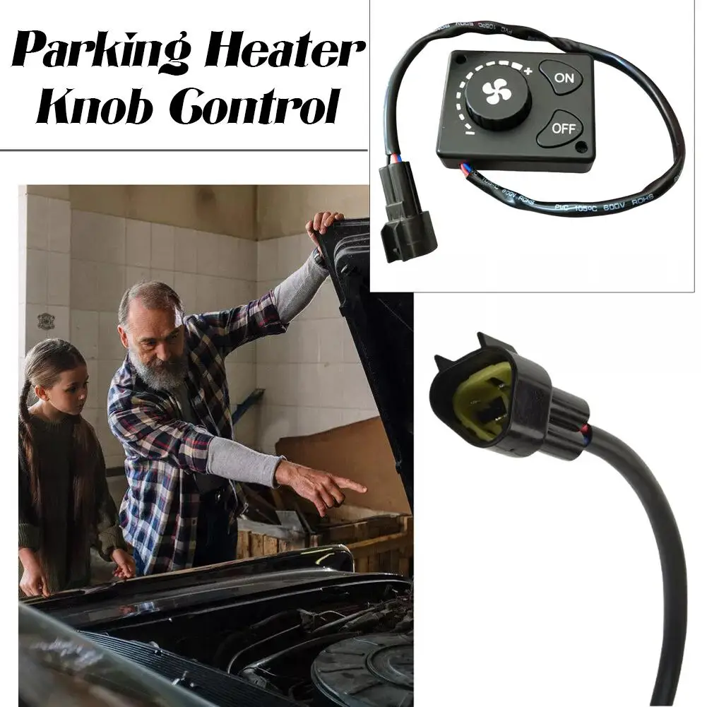 3 Pin D.C 12V/24V For Car Truck Ships Knob Switch With Cable Parking Heater Knob Controller Switch Easy To Install Car Acce E4P6