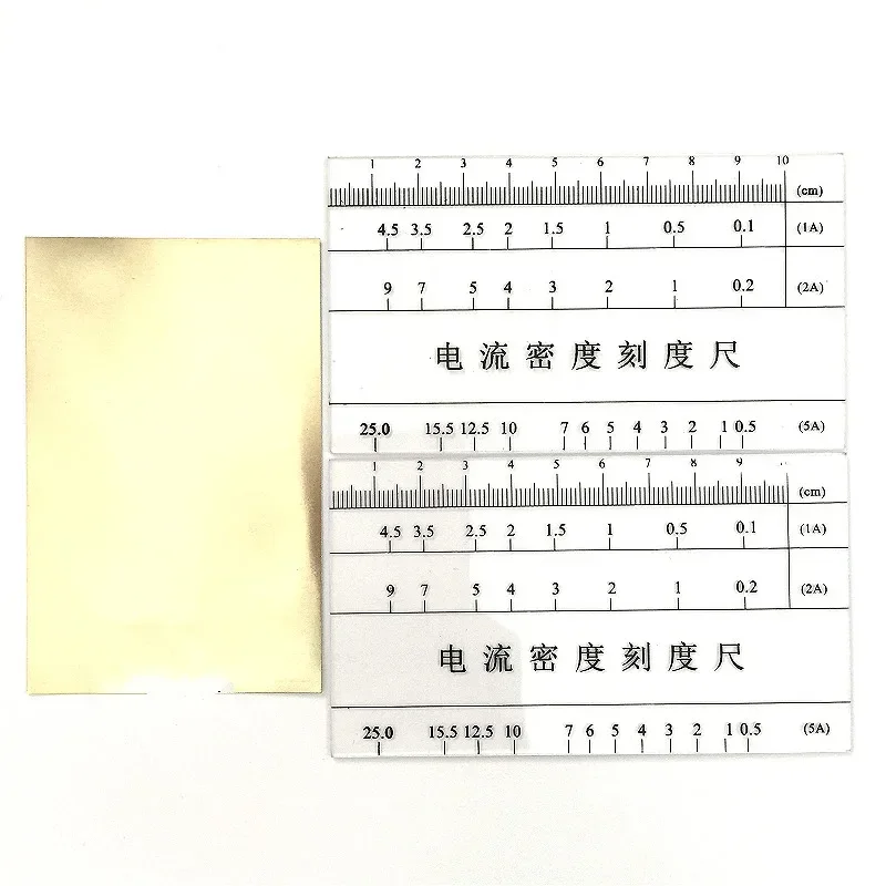 Hull Cell Scale Electric Current Density Ruler (ASD) Ampere Scale For Harrington Groove Plating Testing Hall Groove Ruler Meter