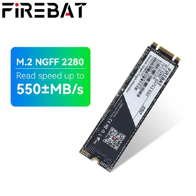  FIREBAT M2 SSD SATA NGFF 2280 64GB 128GB 256GB 512GB 1TB Internal Solid State Drive Disk for Laptop Desktop M.2 