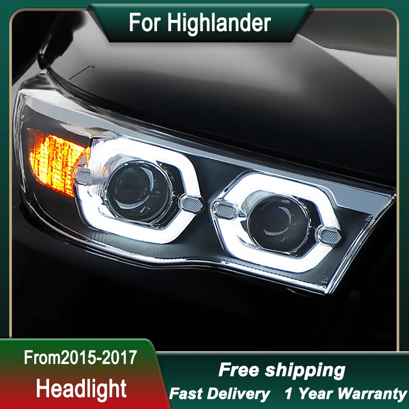 

Car Headlight For Toyoto Highlander 15-17 Upgrade LED Head Lamp Upgrade DRL Dynamic Signal Lamp Head Lamp Front light Assembly