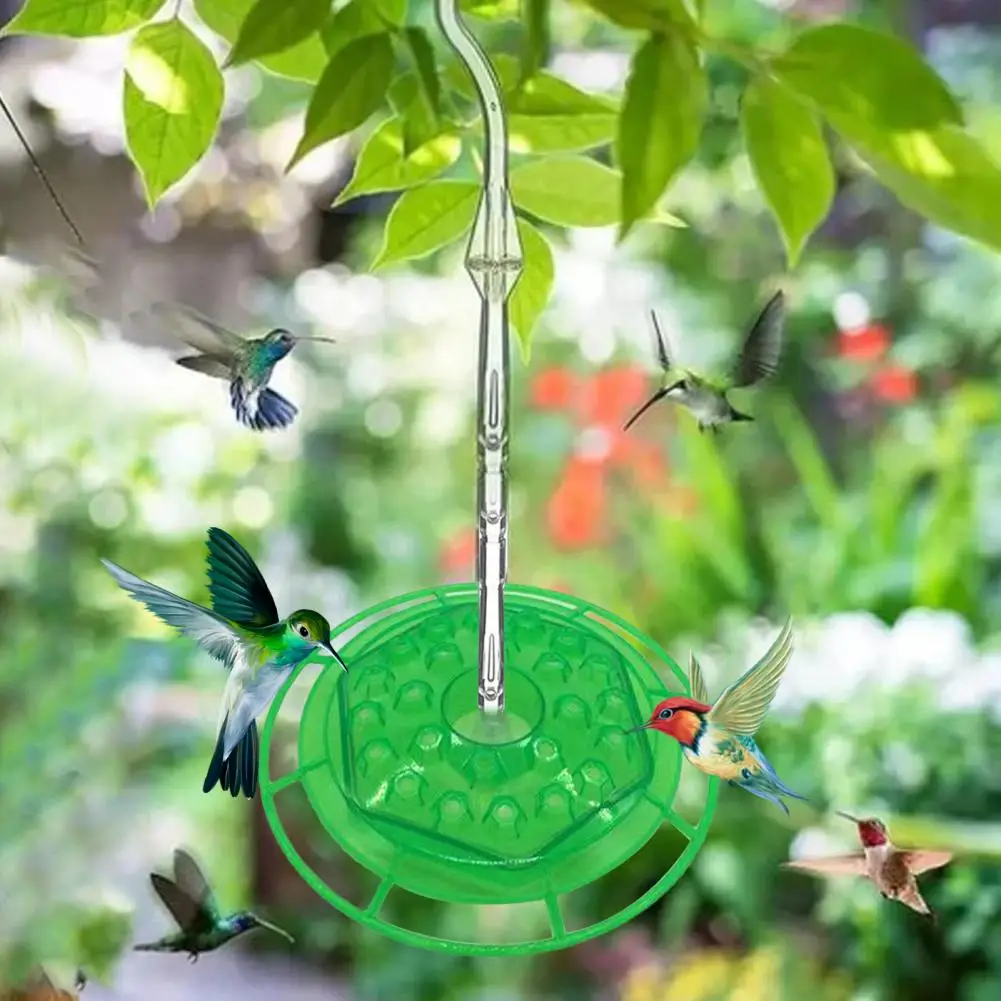 Sturdy Plastic Bird Feeder Capacity Hummingbird Feeder with Leak Proof Hook for Easy Hanging Ideal Garden Bird for Attracting