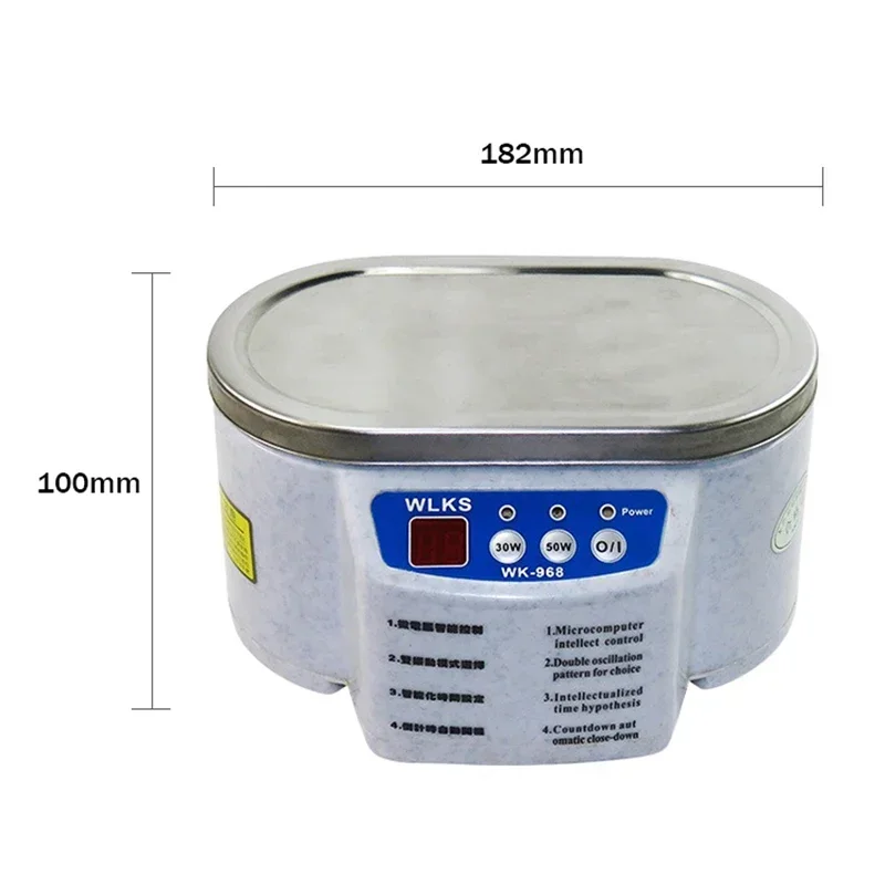 30/50W Ultrasonic Cleaner Sonicator Bath 40Khz Degas For Home Watches Contact Lens Glasses Cleaner Machine Teeth Makeup Razor 5
