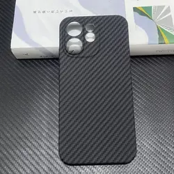 Stylish Color - Blocked Carbon Fiber Texture Shockproof Phone Case for OPPO Reno15 Pro (Rough black)