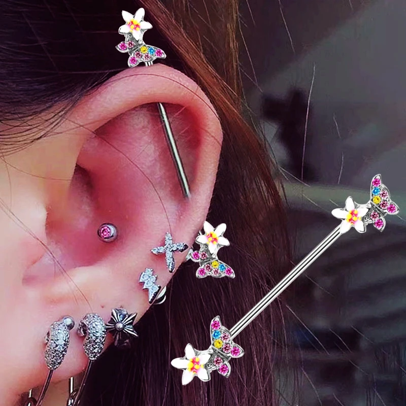 Industrial Bar In Ear