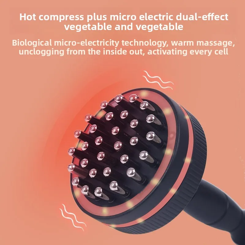 Electric Health Meridian Brush Full Body Guasha Scraping Massage Comb Beauty Weight Loss Dredge Meridian Lymphatic Hot Compress