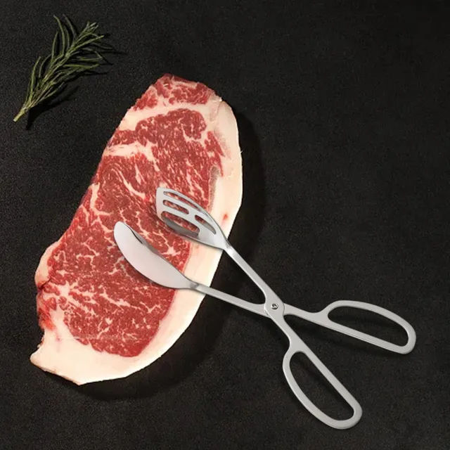 Kültéri Barbecue Klip Kemping Sült Steak Élelmiszer -Klip Rozsdamentes Acél Nyilvános Fa Fogantyú - Image 2