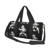 Unicorn Karate Sports Bags Martial arts Training Gym Bag with Shoes Graphic Handbags Couple Pattern Waterproof Fitness Bag 1