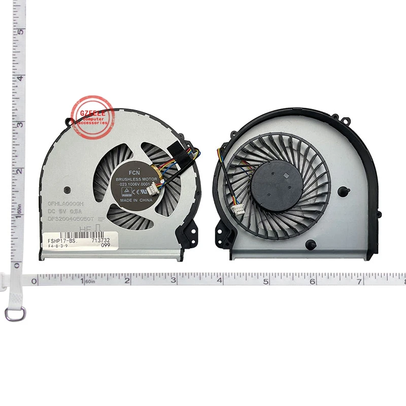 

GZEELE New CPU Cooling Fan For HP 17-X 17-BS 17-Y 17-AK 17-AK000 17-AK010NR 17-AK061NR TPN-M121 TPN-W129 926724-001 856682-001