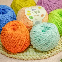 50g/Lot (80 Yards) 100% Polyester 3ply Fluffy Soft Short Cashmere Yarn Crochet For Throw Pillows Bobby Pins DIY Dolls. XKA 2
