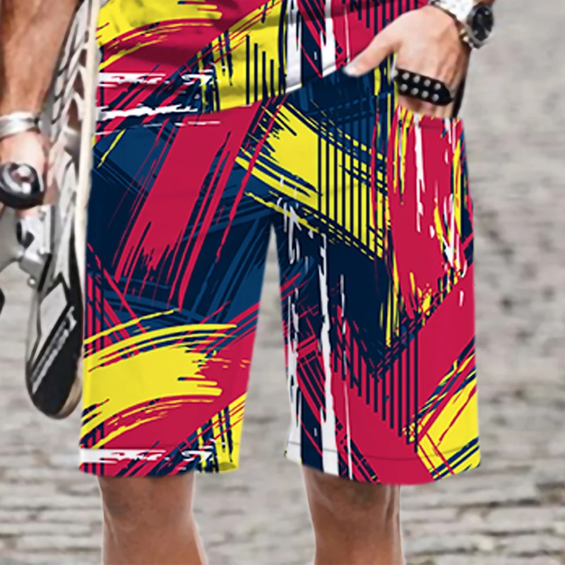 

Harajuku Men's Shorts Elastic Waist Swimming Funny Streetwear 2022 Swimsuit Beach Mens Clothing Quick Dry Men/Women Summer Man