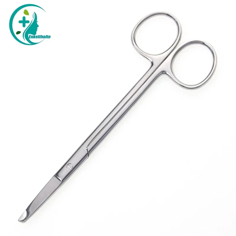 Surgical Instruments 2pcs Stainless Steel Remove Suture Scissors Nurse Stitch Straight Curved