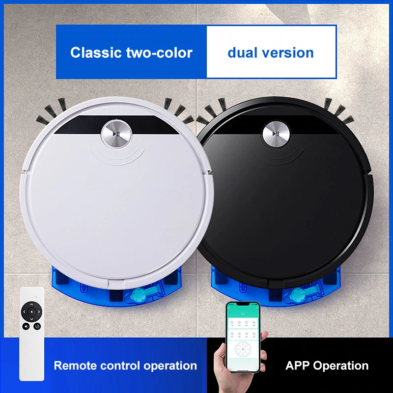 

2024 NEW 2800PA 3-in-1 RS800 Super Quiet Robot Vacuum Cleaner Smart Cell Phones APP Control Sweep and Wet Mopping Floor & Carpet