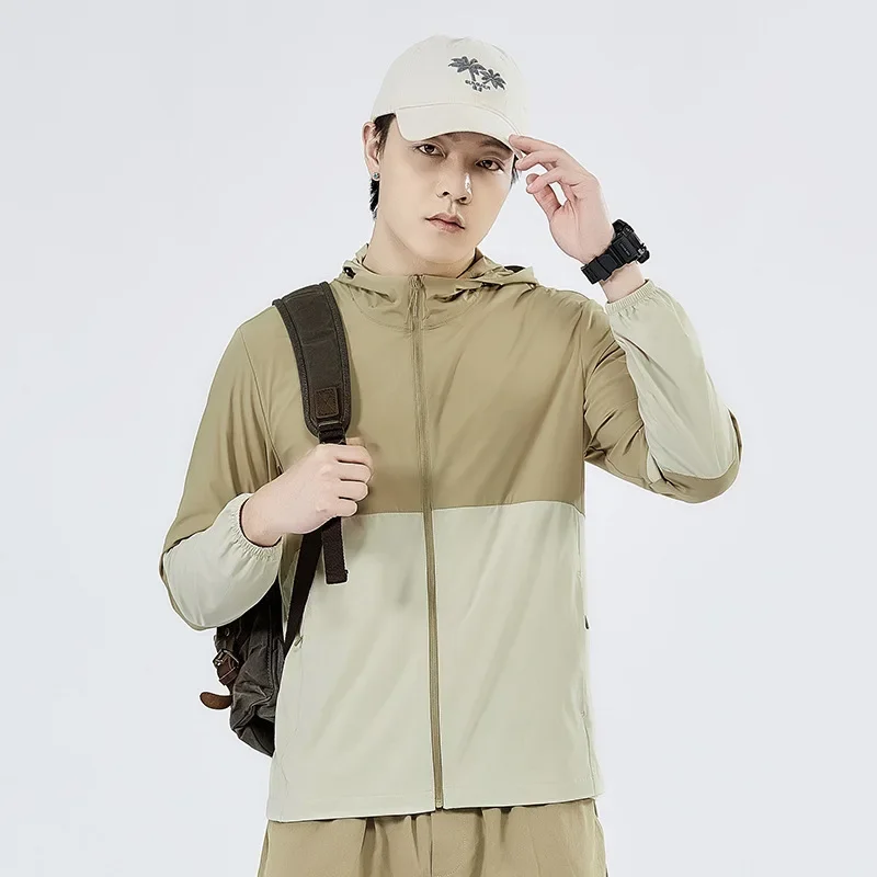Summer Sunscreen Clothing UPF50+Casual Outdoor Loose Breathable Mountaineering Fishing Jacket Fashion Versatile Men's Coat