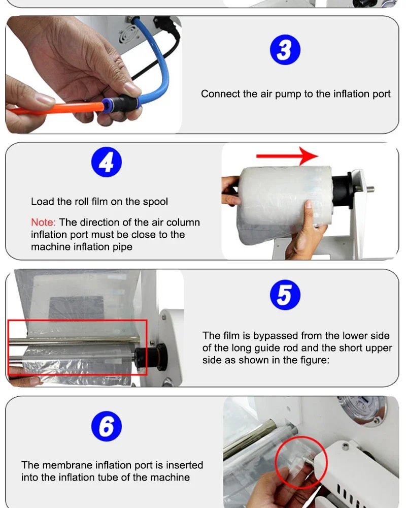 New 220v New Air Column Bag Inflator Automatic Logistics Shockproof Packaging Mi