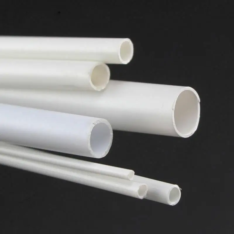 5 PCS abs round Tube Plastic Hollow Tube diameter 2/2.5/3/4/5/6/8/10 mm DIY Handmade Sand Table Material model Building plastic rod plastic rod stick plastic tube