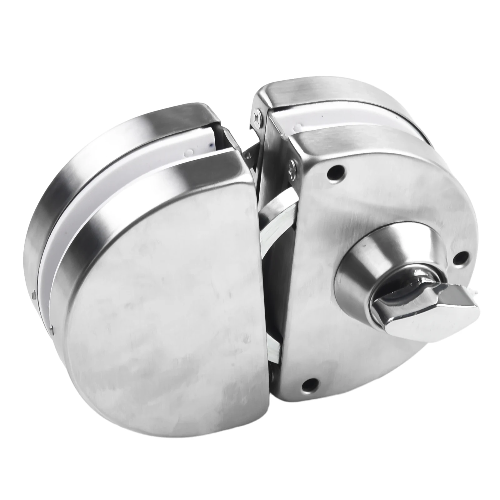 스테인레스 스틸 유리 문짝 잠금 장치, 프레임리스 더블 스윙 또는 슬라이딩 강화 유리 문짝 더블 볼트, 8-12mm, 1 개 