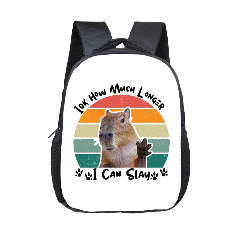 Multifunctionele Capybara Rugzak met Grote Capaciteit - Waterdichte Cartoon Print en Etui