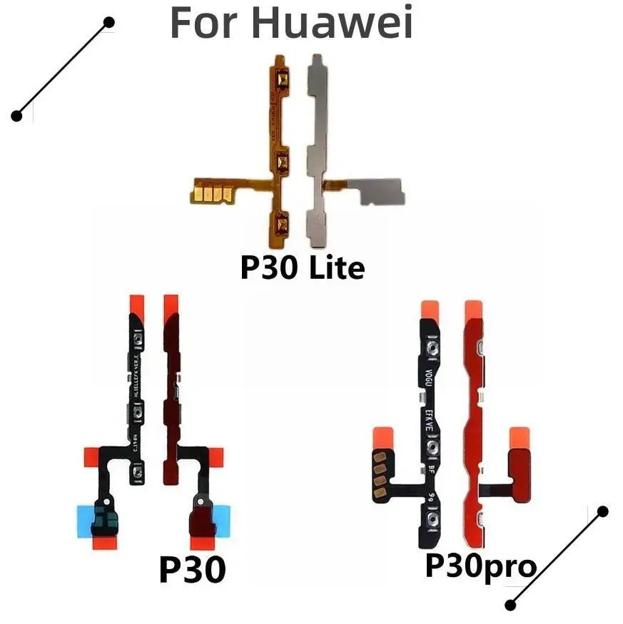 

New Power on/off Button Volume Key Flex Cable FPC Repair For Huawei P30 Lite Pro