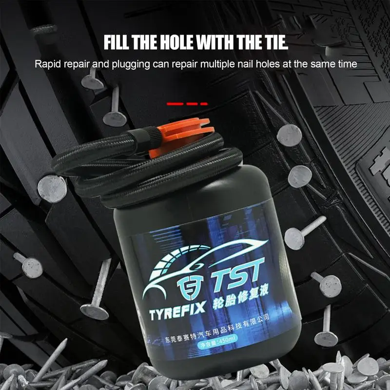 Tire Repair Sealant Tire Repair Tools Air Filler Sealant Professional Quick Inflator for Cars Motorcycles SUVs