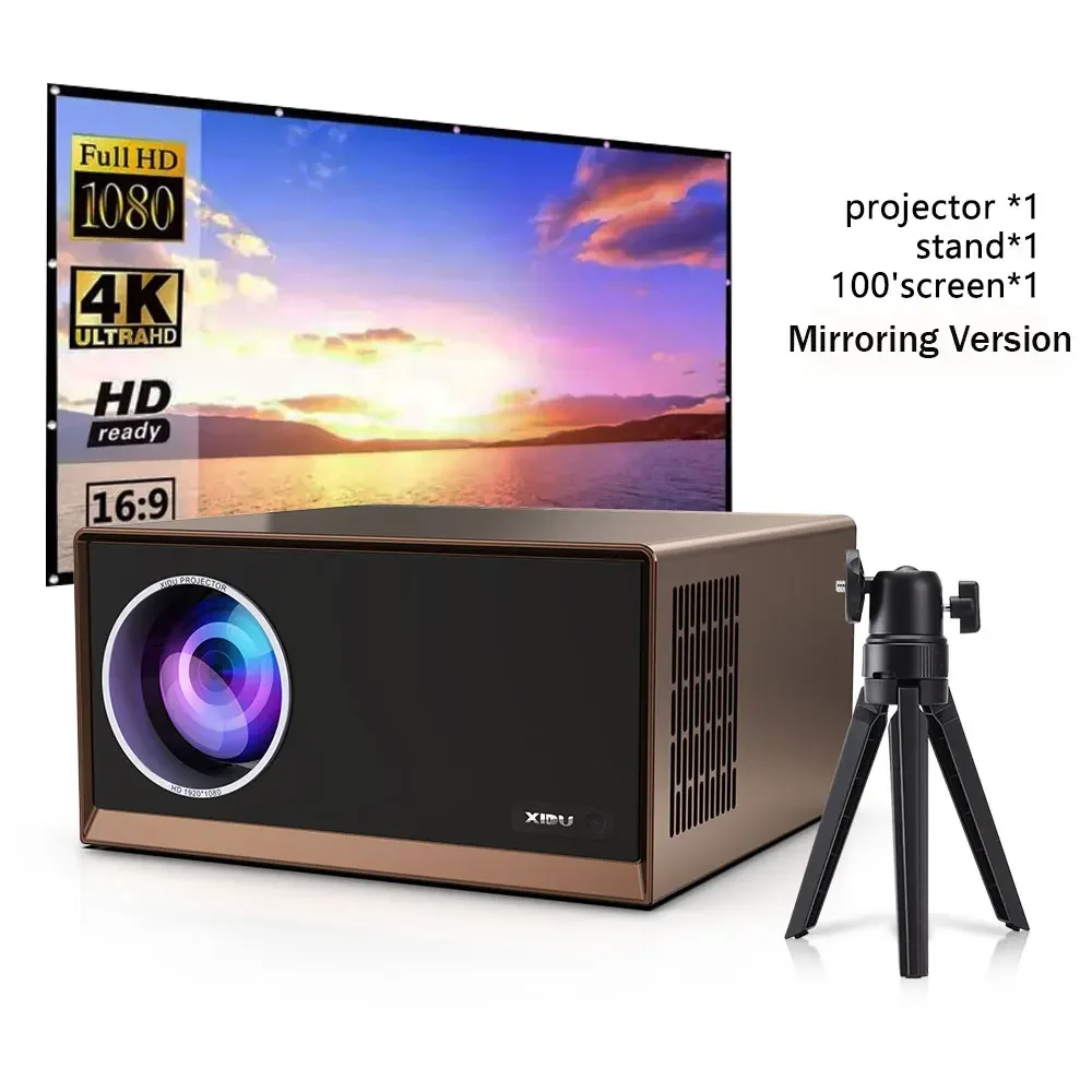 XIDU S1 Projector 4K Native 1080P 1200ANSI Android 9.0