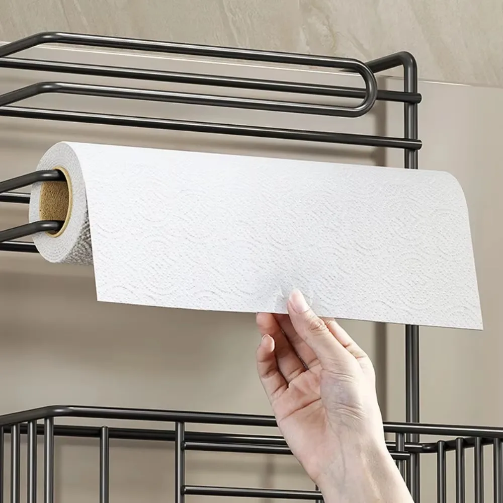 Magnetic Shelves for Side of Refrigerator Spice Storage Rack Kitchen Refrigerator Side Shelf Space Saving Kitchen Fridge Shelf 5