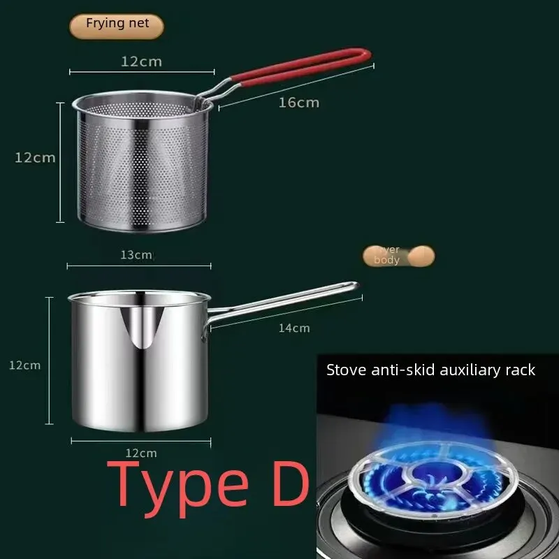 304 thick pot body [silicone handle leakage blue + stove rack] with lid