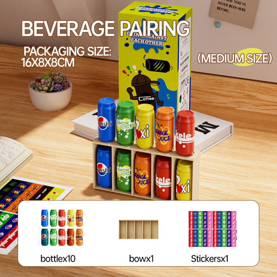 Children New Bottle Guessing Beverage Match Match Memory Exercise Logical Thinking Reasoning Board Game Beneficial Intelligence