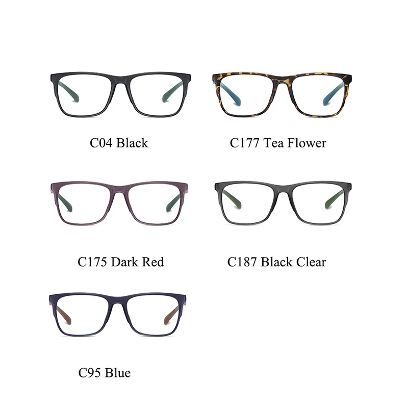 Men's Oversized Square Reading Glasses TR90 Antifatigue Computer Clear Glasses Business Hyperopia Prescription Eyeglasses +2 +3 4