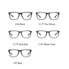 Men's Oversized Square Reading Glasses TR90 Antifatigue Computer Clear Glasses Business Hyperopia Prescription Eyeglasses +2 +3 4